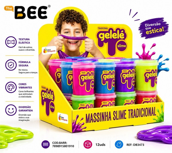 Gelelé Slime Pote 152g 8x12 Tradicional