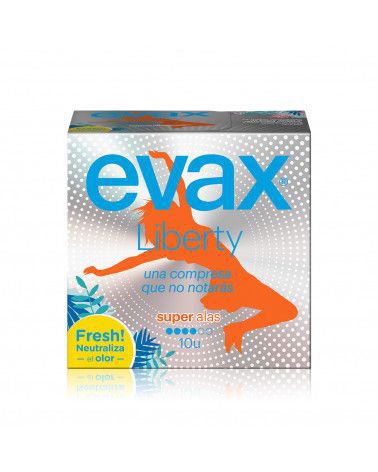 Evax liberty compresas alas super 10 uds..