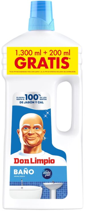 Don limpio 1300ml.+200ml.gratis baño