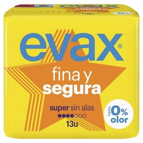 Evax fina y segura compresas 13ud.maxi