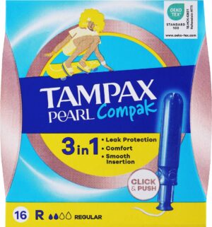 Tampax compak pearl tampones 16ud regular