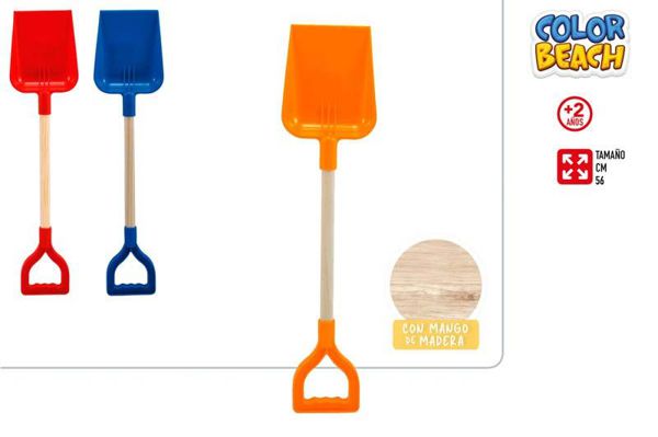 Pala c/mango de madera 56cm, 3