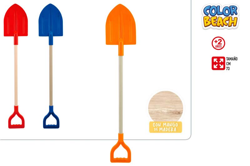 Pala c/mango de madera 73cm 3/