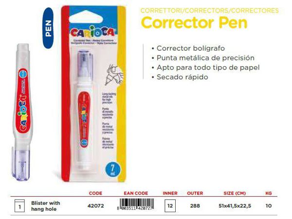 B/corrector pen carioca