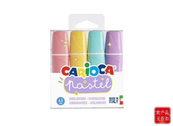 Blister 4 memolight pastel