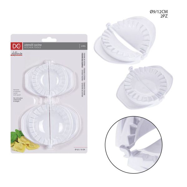 Molde ravioles plast. 9.5x12-12x15cm 2pz