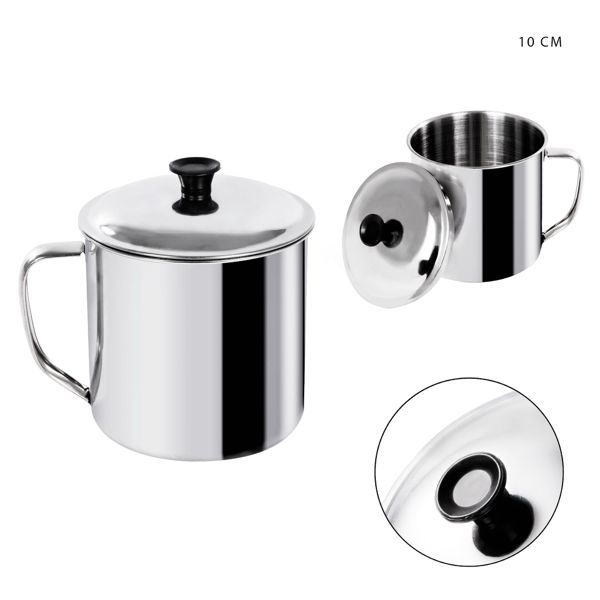 Taza de acero inoxidable 10cm