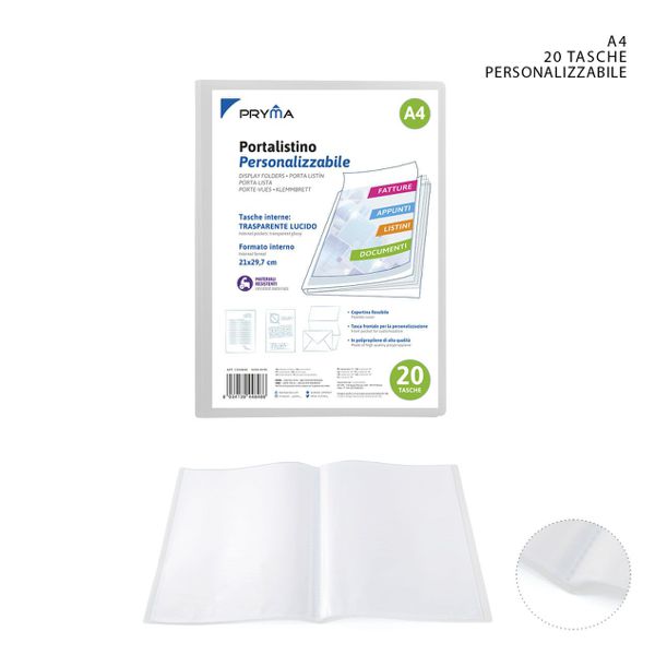 Carpeta de fundas transparentes a4 20pag.