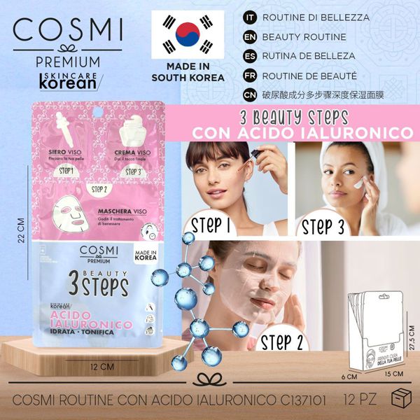 Mascarilla facial 3-pasos korea-