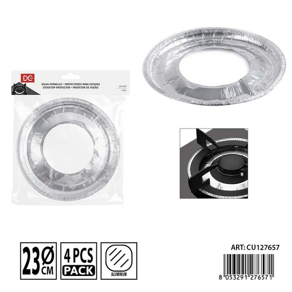 Dc casa protectores para estufas 4pz 23cm