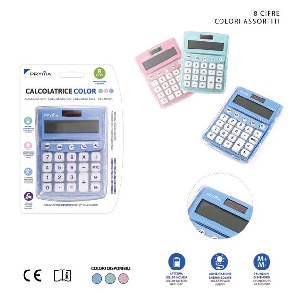 Calculadora de 8 dígitos 13x10x2.1cm