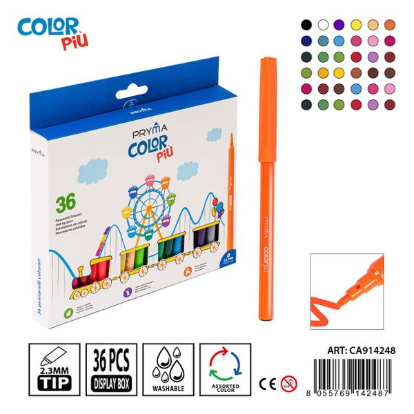 Rotuladores de colores 36pz bl.