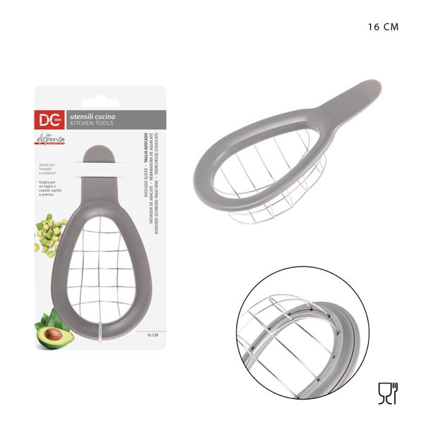 Dc casa taglia avocado c/griglia 16x8.3x5.2cm