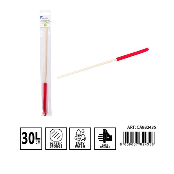 Varilla para limpieza de flauta 30cm esponja 10,5c