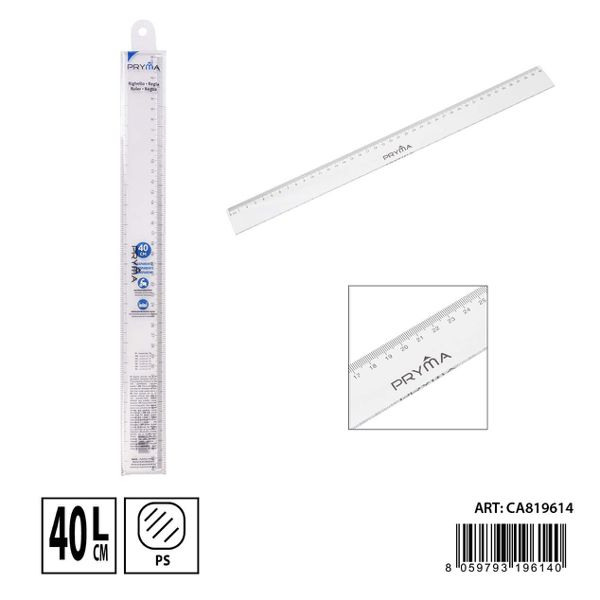 Regla transparente 40cm