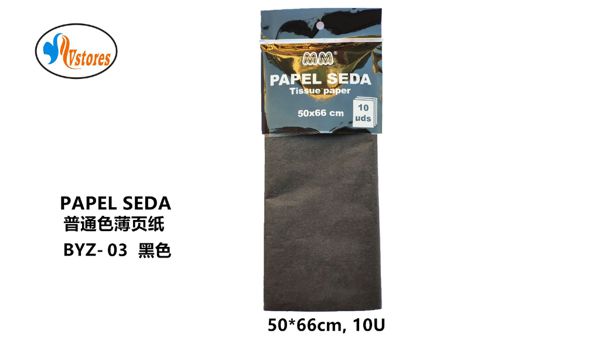 Papel seda-negro