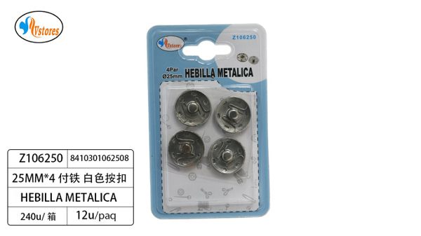 Hebilla metalica
