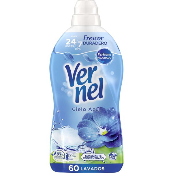 Vernel suaviz. conc. cielo azul 60 dosis
