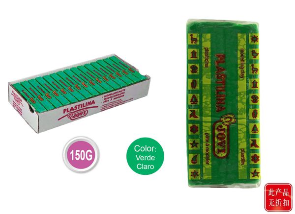 Jovi-plastilina est.15 past. verde claro