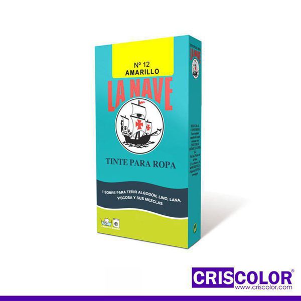 [110019] tinte ropa amarillo 1s/20gr nº12