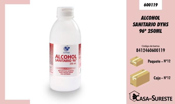 Alcohol sanitario 96 dyn 250ml