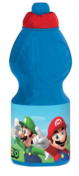 Stor botella sport 400 ml super mario