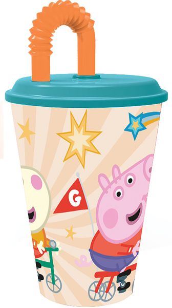 Stor vaso caña easy 430 ml peppa pig kindness counts