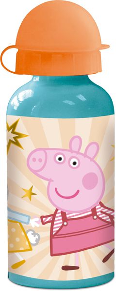 Stor botella aluminio pequeña 400 ml peppa pig kindness counts
