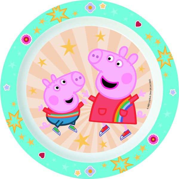 Stor plato micro kids peppa pig kindness counts