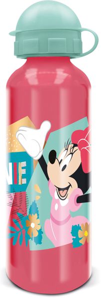 Stor botella aluminio alta 530 ml minnie mouse being more minnie