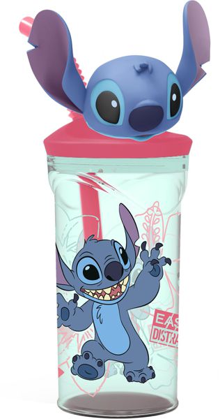 Stor vaso figurita 3d 360 ml stitch flowers
