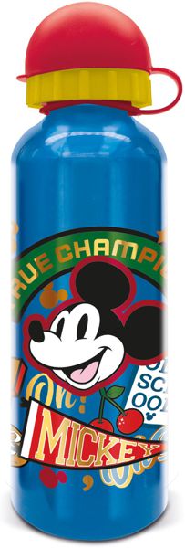 Stor botella aluminio alta 530 ml mickey true champions