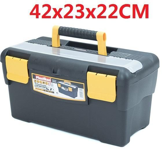 Caja herramientas 42cm titanium negro c4