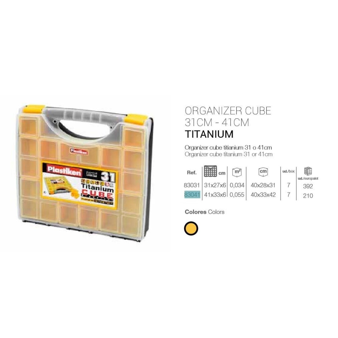 Organizer cube 31cm titaniu negro c7
