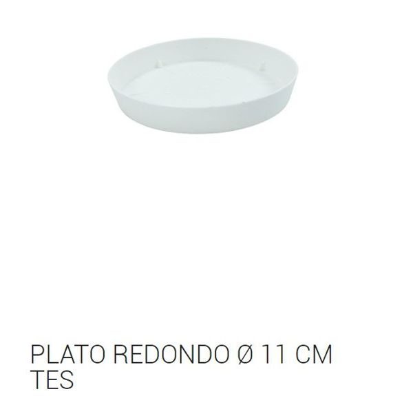 Tes plato redondo ø 11cm blanco c24