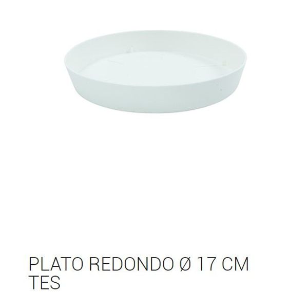 Tes plato redondo ø 17cm blanco c24