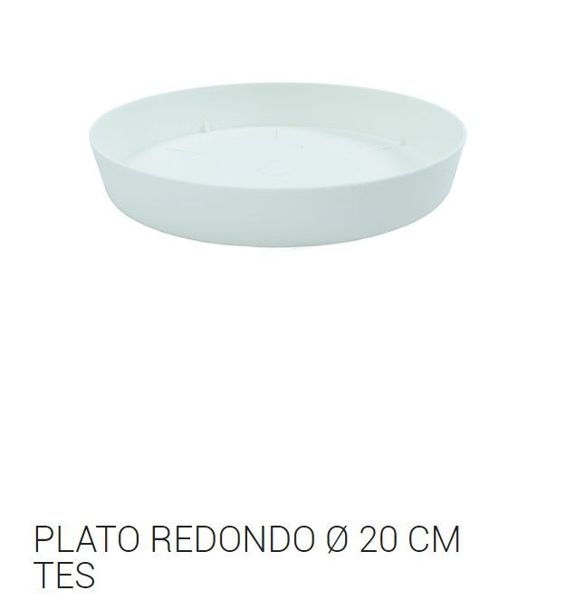 Tes plato redondo ø 20cm blanco c24