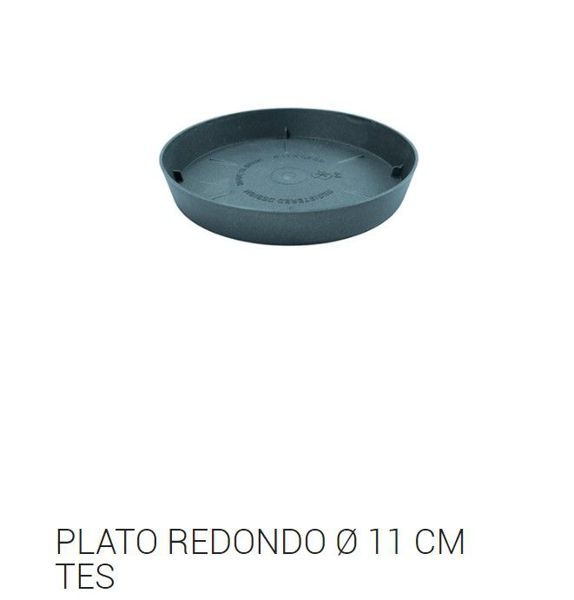 Tes plato redondo ø 11cm antracita c24