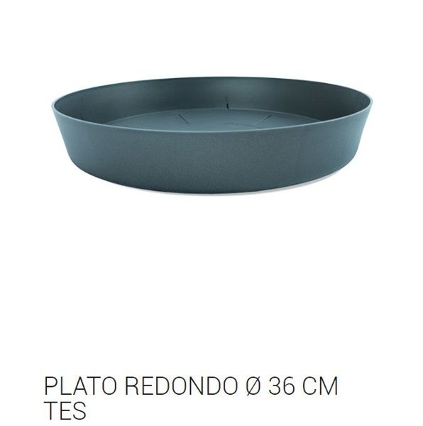Tes plato redondo ø 36cm antracita c12