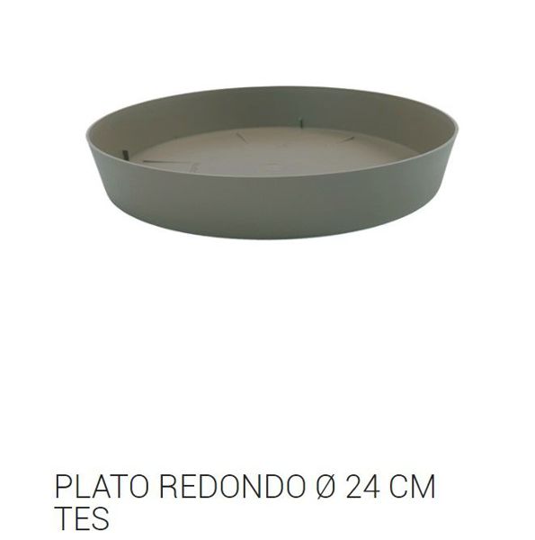 Tes plato redondo ø 24cm taupe c12
