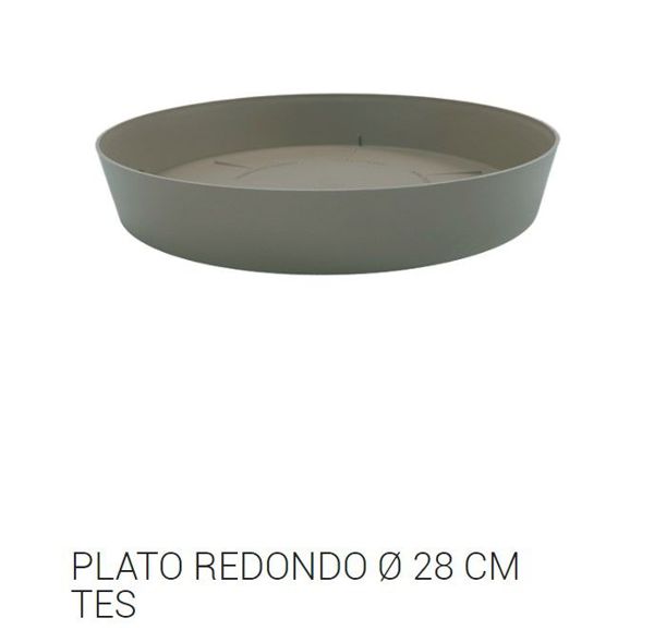 Tes plato redondo ø 28cm taupe c12