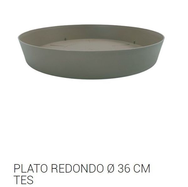 Tes plato redondo ø 36cm taupe c12