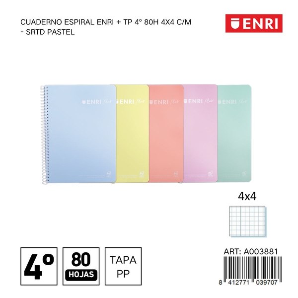 Cuaderno espiral enri