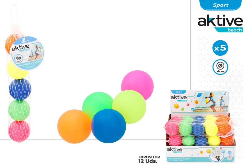 Aktive-set 5 pelotas palas pla