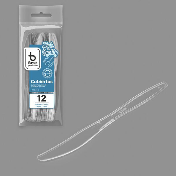 S/12 cuchillo reut. transp. a/c 19,6 cm