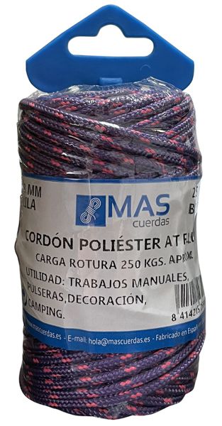 Cordon pes at fluor 3mm bobina 25mts lila [ex.11]