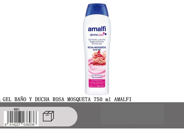 Gel baño ducha rosa mosqueta 750ml
