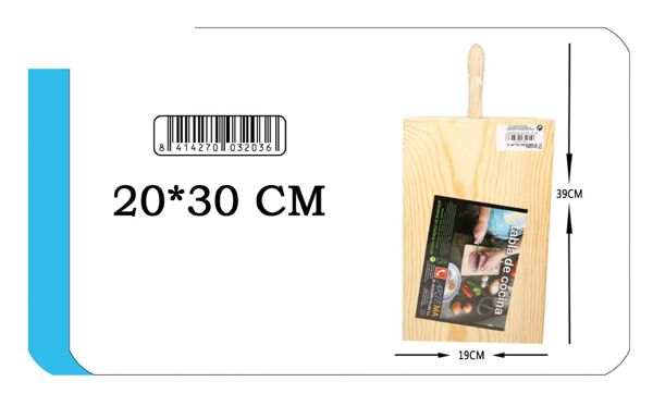 Tabla cocina pino 20*30cm