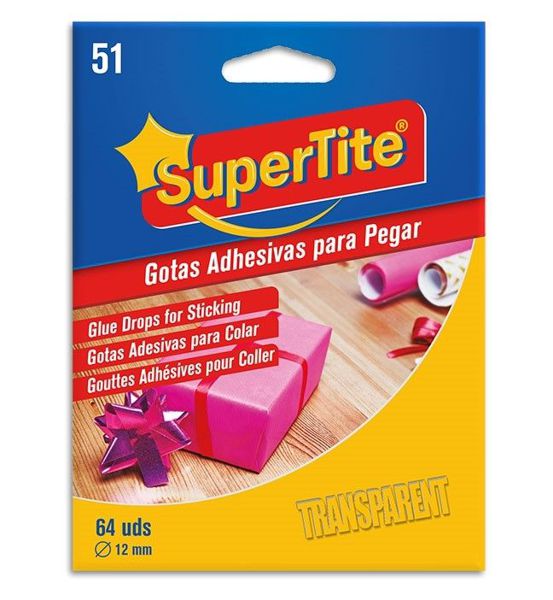 GOTAS ADHESIVAS,12mm Blister 64u(12/144)