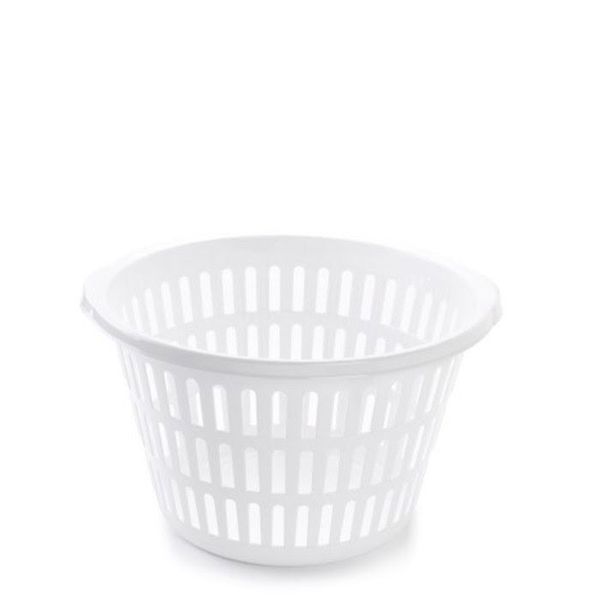 Cesta ropa redonda blanco